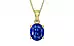 Ashtadhatu Ceylon Blue Sapphire Pendant Rare Quality (P10)