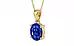 Ashtadhatu Ceylon Blue Sapphire Pendant Rare Quality (P10)