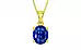 Panchdhatu Ceylon Blue Sapphire Pendant Rare Quality (P10)