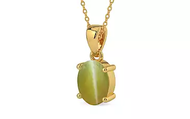 Gold Cat's Eye Pendant Limited Quality (P10)