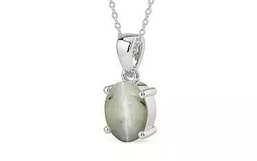 Sterling Silver Cat's Eye Pendant Prime Quality (P10)
