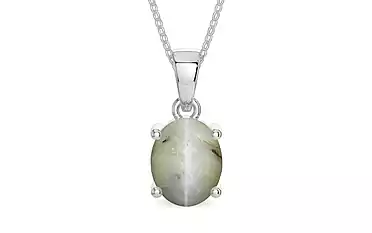 Sterling Silver Cat's Eye Pendant Prime Quality (P10)
