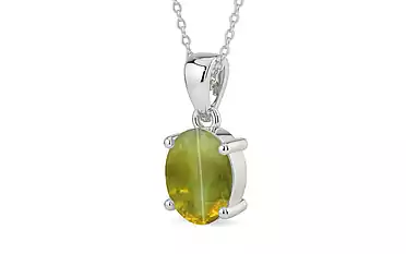Sterling Silver Cat's Eye Pendant Rare Quality (P10)