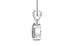 Sterling Silver Ceylon White Sapphire Pendant Fine Quality (P10)