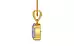 Gold Ceylon White Sapphire Pendant Fine Quality (P10)