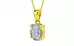 Panchdhatu Ceylon White Sapphire Pendant Fine Quality (P10)