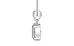 Sterling Silver Ceylon White Sapphire Pendant Limited Quality (P10)