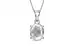 Sterling Silver Ceylon White Sapphire Pendant Limited Quality (P10)