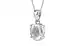 Sterling Silver Ceylon White Sapphire Pendant Limited Quality (P10)