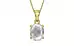 Ashtadhatu Ceylon White Sapphire Pendant Limited Quality (P10)