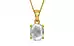 Gold Ceylon White Sapphire Pendant Limited Quality (P10)