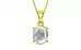 Panchdhatu Ceylon White Sapphire Pendant Limited Quality (P10)