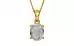 Gold Ceylon White Sapphire Pendant Prime Quality (P10)