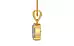 Gold Ceylon White Sapphire Pendant Prime Quality (P10)