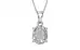 Sterling Silver Ceylon White Sapphire Pendant Rare Quality (P10)