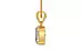 Gold Ceylon White Sapphire Pendant Rare Quality (P10)