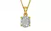Gold Ceylon White Sapphire Pendant Rare Quality (P10)