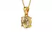 Gold Ceylon Yellow Sapphire Pendant Fine Quality (P10)