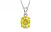 Sterling Silver Ceylon Yellow Sapphire Pendant Limited Quality (P10)