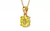 Gold Ceylon Yellow Sapphire Pendant Limited Quality (P10)