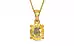 Gold Ceylon Yellow Sapphire Pendant Prime Quality (P10)