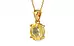 Gold Ceylon Yellow Sapphire Pendant Prime Quality (P10)