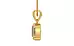 Gold Ceylon Yellow Sapphire Pendant Prime Quality (P10)