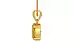 Gold Ceylon Yellow Sapphire Pendant Rare Quality (P10)