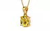 Gold Ceylon Yellow Sapphire Pendant Rare Quality (P10)