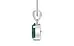Sterling Silver Emerald Pendant Fine Quality (P10)