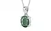 Sterling Silver Emerald Pendant Fine Quality (P10)