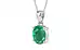 Sterling Silver Emerald Pendant Limited Quality (P10)