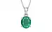 Sterling Silver Emerald Pendant Limited Quality (P10)
