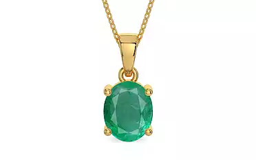 Gold Emerald Pendant Limited Quality (P10)
