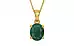 Gold Emerald Pendant Prime Quality (P10)