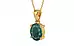 Gold Emerald Pendant Prime Quality (P10)
