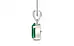 Sterling Silver Emerald Pendant Rare Quality (P10)