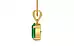 Gold Emerald Pendant Rare Quality (P10)
