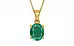 Gold Emerald Pendant Rare Quality (P10)