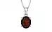 Sterling Silver Hessonite Garnet Pendant Fine Quality (P10)