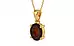 Gold Hessonite Garnet Pendant Fine Quality (P10)