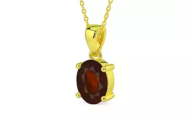 Panchdhatu Hessonite Garnet Pendant Fine Quality (P10)