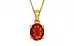Gold Hessonite Garnet Pendant Limited Quality (P10)