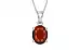 Sterling Silver Hessonite Garnet Pendant Prime Quality (P10)