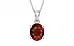 Sterling Silver Hessonite Garnet Pendant Rare Quality (P10)