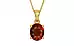 Gold Hessonite Garnet Pendant Rare Quality (P10)
