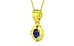 Panchdhatu Thailand Blue Sapphire Pendant Prime Quality (P11)