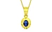 Panchdhatu Thailand Blue Sapphire Pendant Rare Quality (P11)