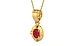 Gold Ruby Pendant Limited Quality (P11)