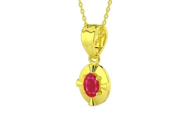 Panchdhatu Ruby Pendant Prime Quality (P11)